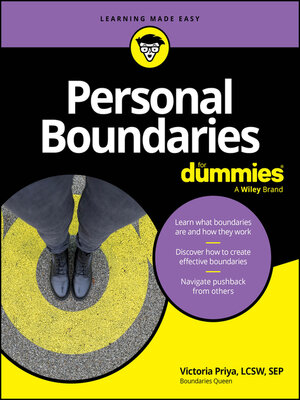 cover image of Personal Boundaries For Dummies